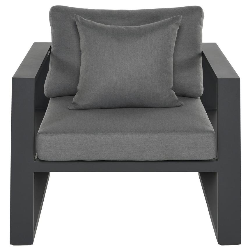 Mykonos Dark Gray Accent Chair  alternate image, 2 of 4 images.