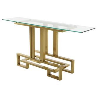 Verso Gold Console Table