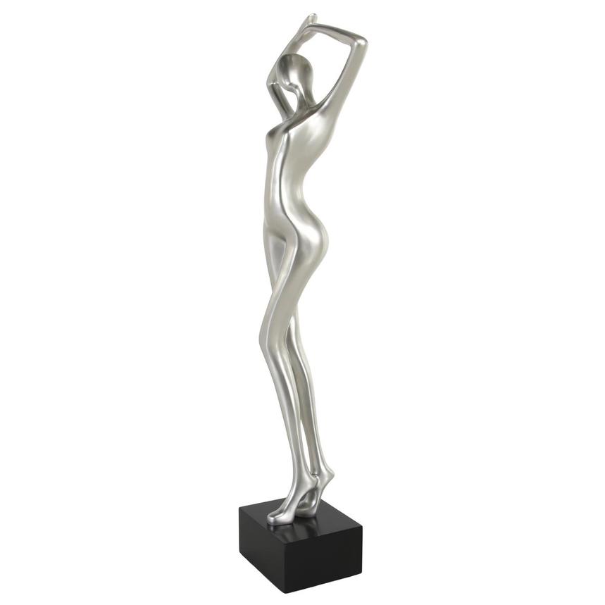 Sensual Silver Floor Sculpture alternate image, 2 of 3 images.