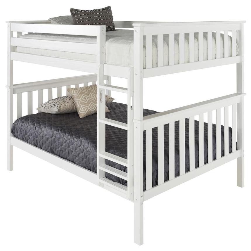 Ayden White Full Bunk Bed El Dorado Furniture