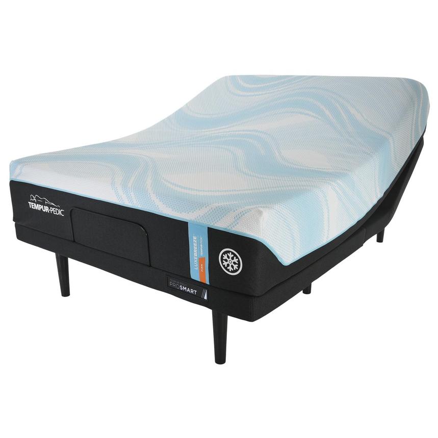 LuxeBreeze-Firm Queen Mattress w/Ergo® ProSmart Powered Base by Tempur-Pedic  main image, 1 of 6 images.