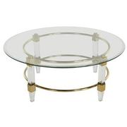Caroline Gold Round Coffee Table  main image, 1 of 2 images.