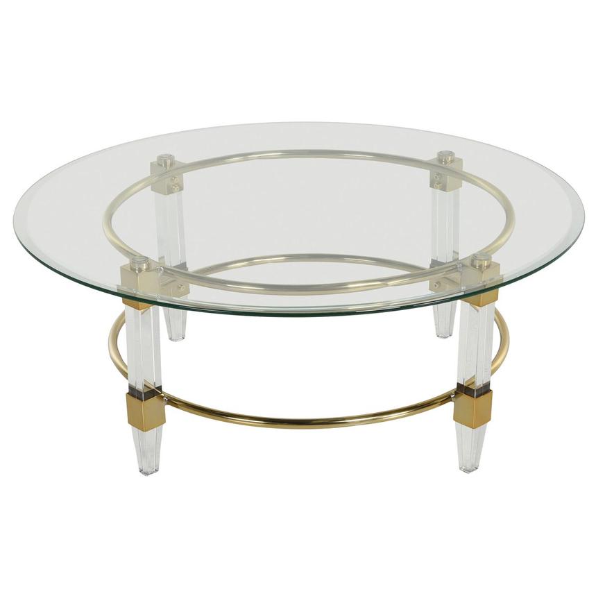 Caroline Gold Round Coffee Table El Dorado Furniture