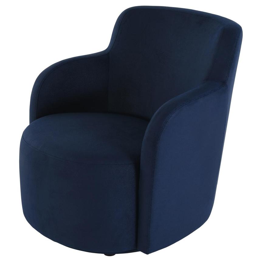 Joey II Blue Swivel Accent Chair  main image, 1 of 4 images.