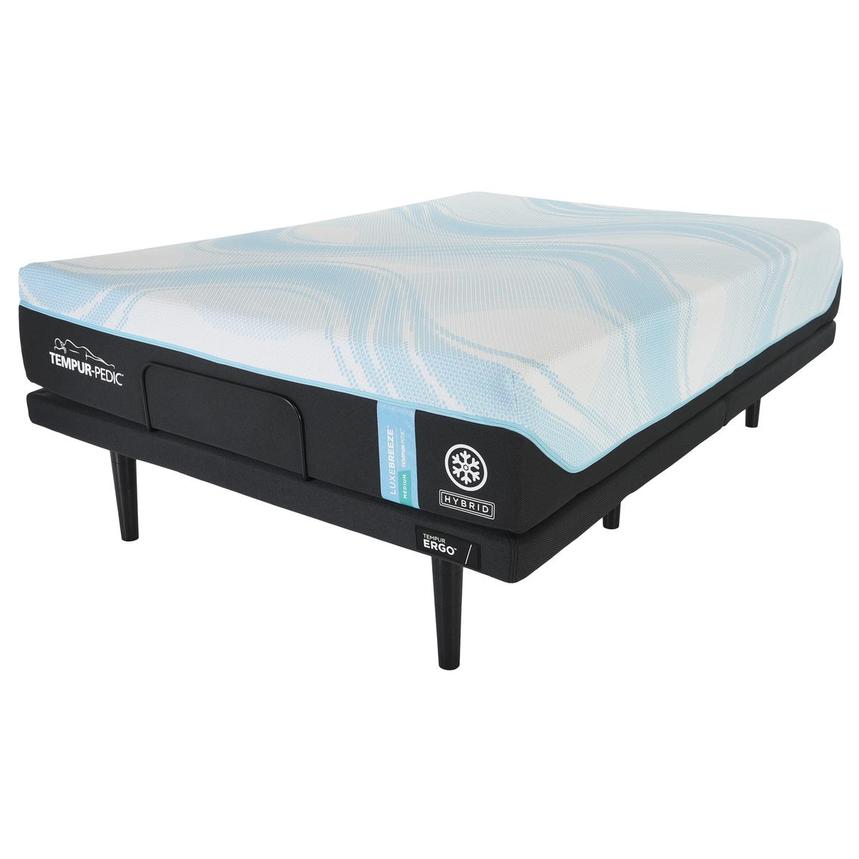 LuxeBreeze Hybrid-Medium Twin XL Mattress w/Ergo® 3.0 Powered Base by Tempur-Pedic  alternate image, 3 of 5 images.