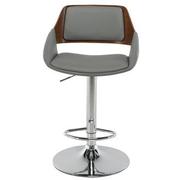Darby Walnut Adjustable Stool  alternate image, 2 of 10 images.