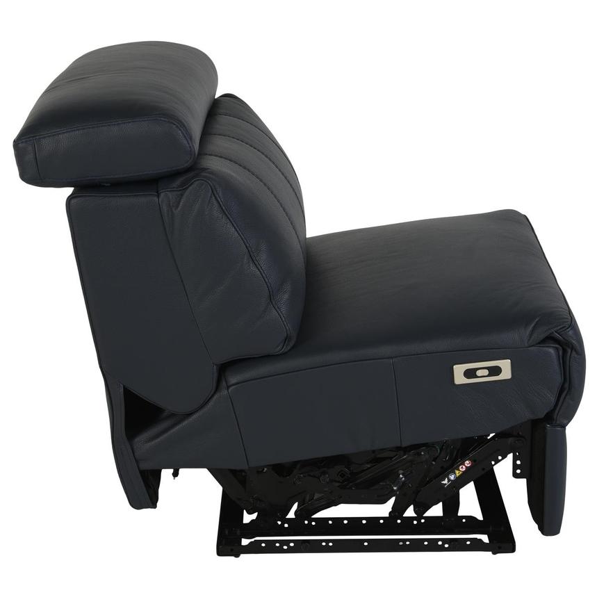 Washington Blue Armless Power Recliner alternate image, 4 of 5 images.
