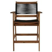 Laguna Black Counter Stool  alternate image, 3 of 6 images.