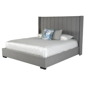 Gray Palace King Platform Bed