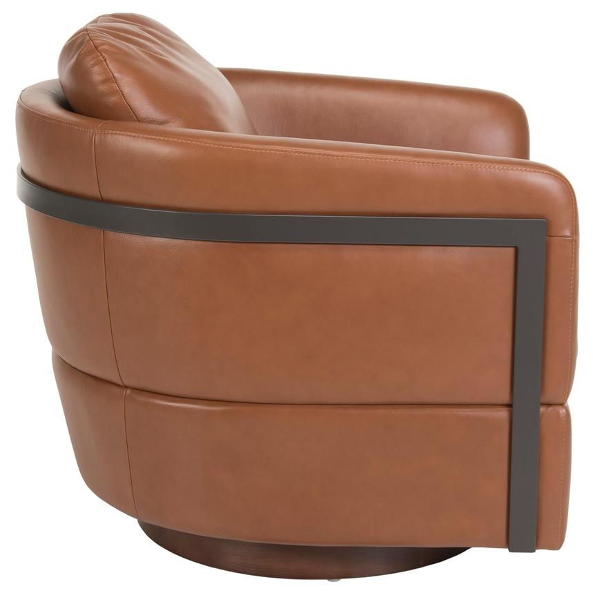 Calluna II Brown Leather Accent Chair  alternate image, 3 of 8 images.