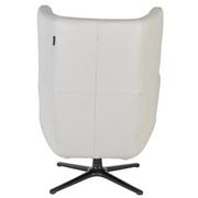 Domenico White Leather Accent Chair  alternate image, 4 of 7 images.