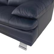 Rio Blue Leather Loveseat  alternate image, 6 of 7 images.