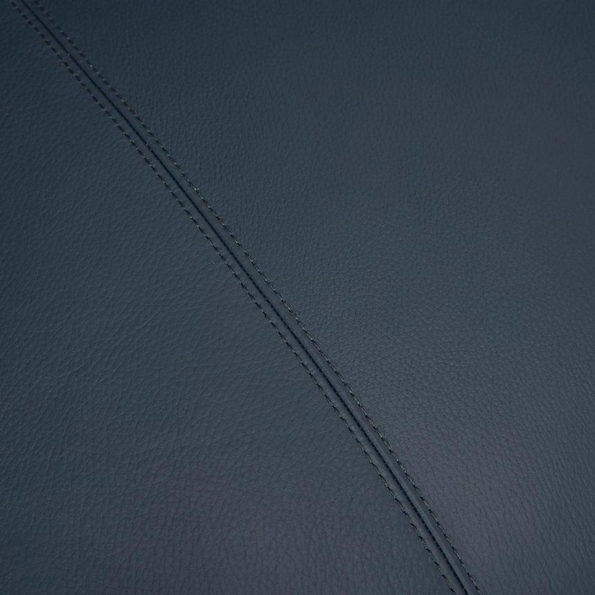 Rio Blue Leather Corner Sofa w/Right Chaise El Dorado Furniture