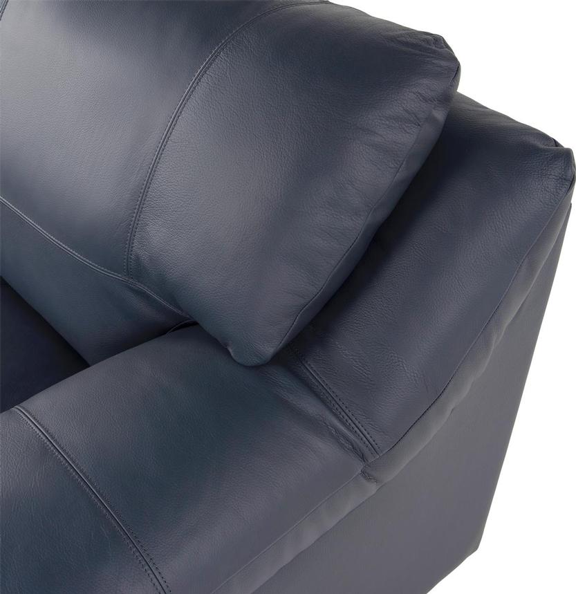 Rio Blue Leather Sofa alternate image, 5 of 7 images.