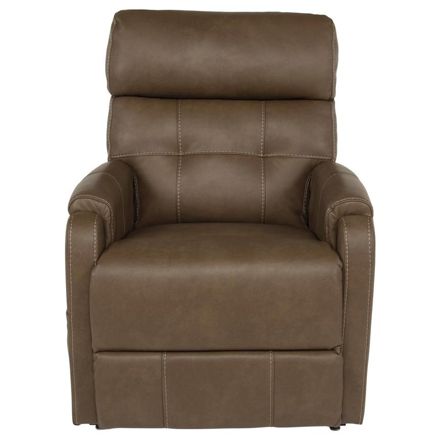 Dove Brown Power Lift Recliner w/Massage & Heat  alternate image, 2 of 9 images.