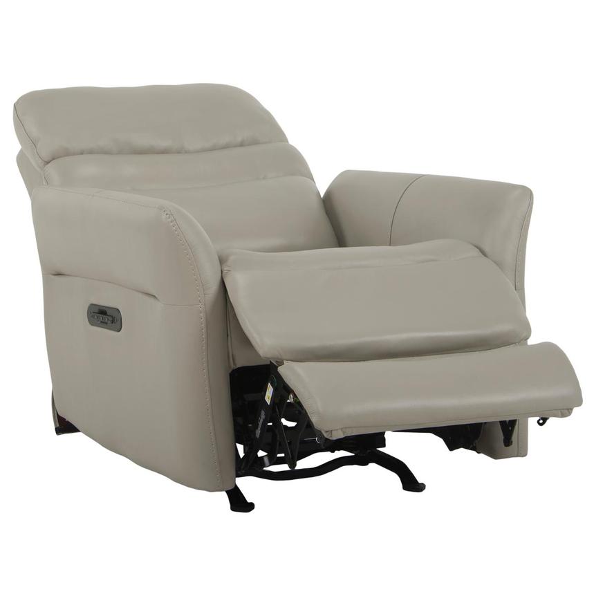 Serenity Gray Leather Power Recliner  alternate image, 2 of 12 images.