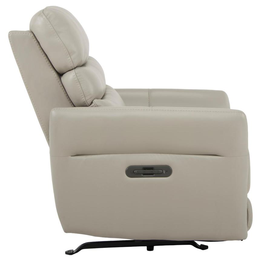 Serenity Gray Leather Power Recliner  alternate image, 7 of 12 images.