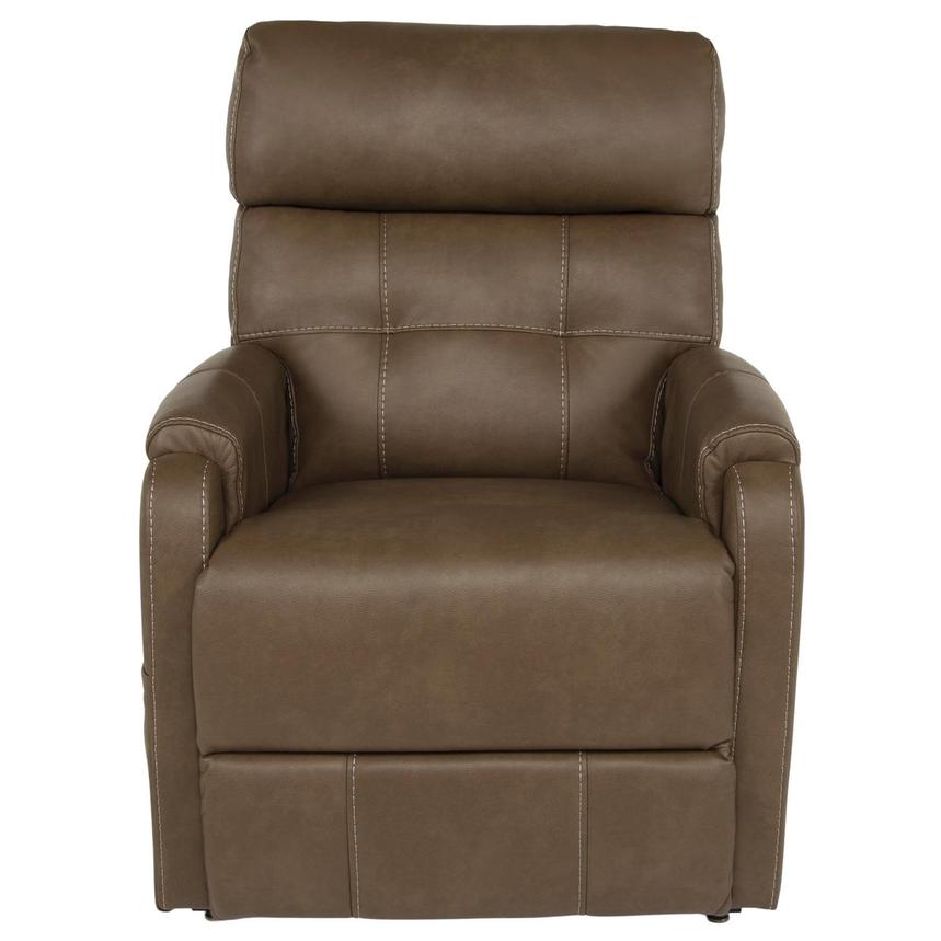 Dove Brown Power Lift Recliner w/Massage & Heat alternate image, 2 of 9 images.