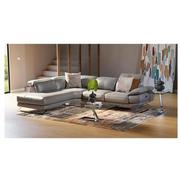 Toronto Silver Leather Power Reclining Sofa w/Right Chaise  alternate image, 2 of 8 images.