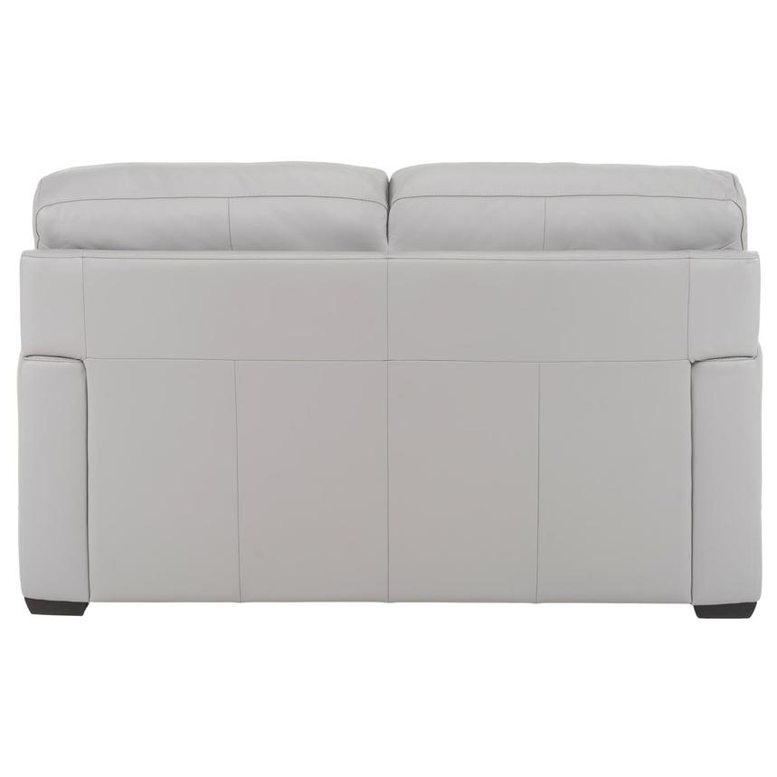 Amadeo Light Gray Leather Loveseat by Natuzzi Editions  alternate image, 4 of 8 images.