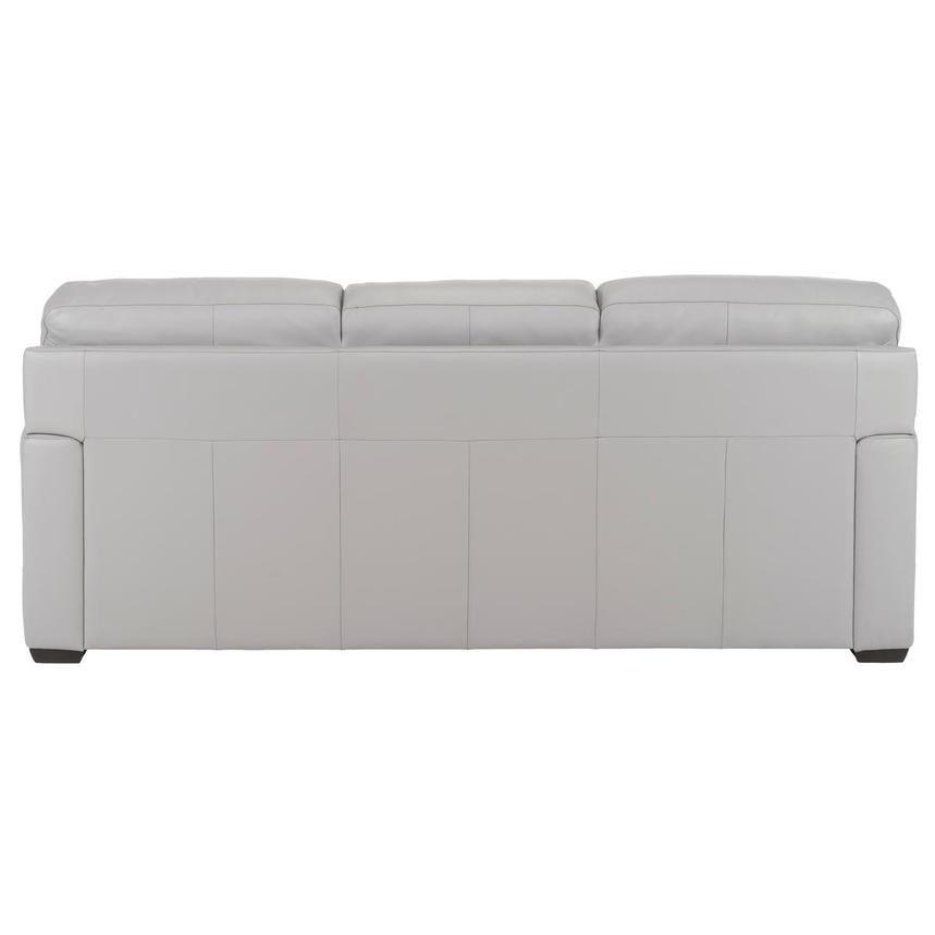 Amadeo Light Gray Leather Sofa by Natuzzi Editions  alternate image, 4 of 8 images.