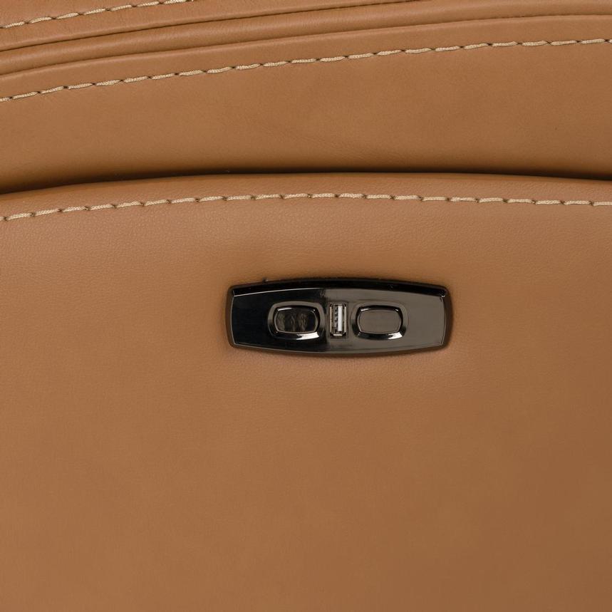 Byron Leather Power Reclining Sofa w/Console  alternate image, 11 of 11 images.