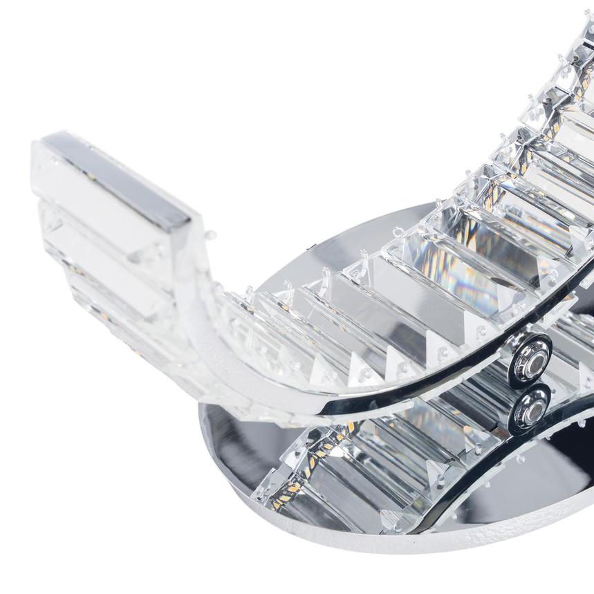 Curve Silver Left Table Lamp  alternate image, 9 of 10 images.