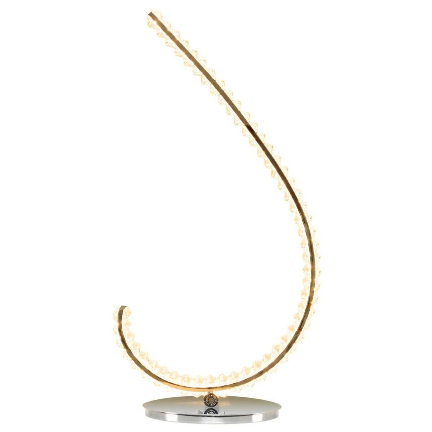 Curve Silver Left Table Lamp alternate image, 4 of 10 images.