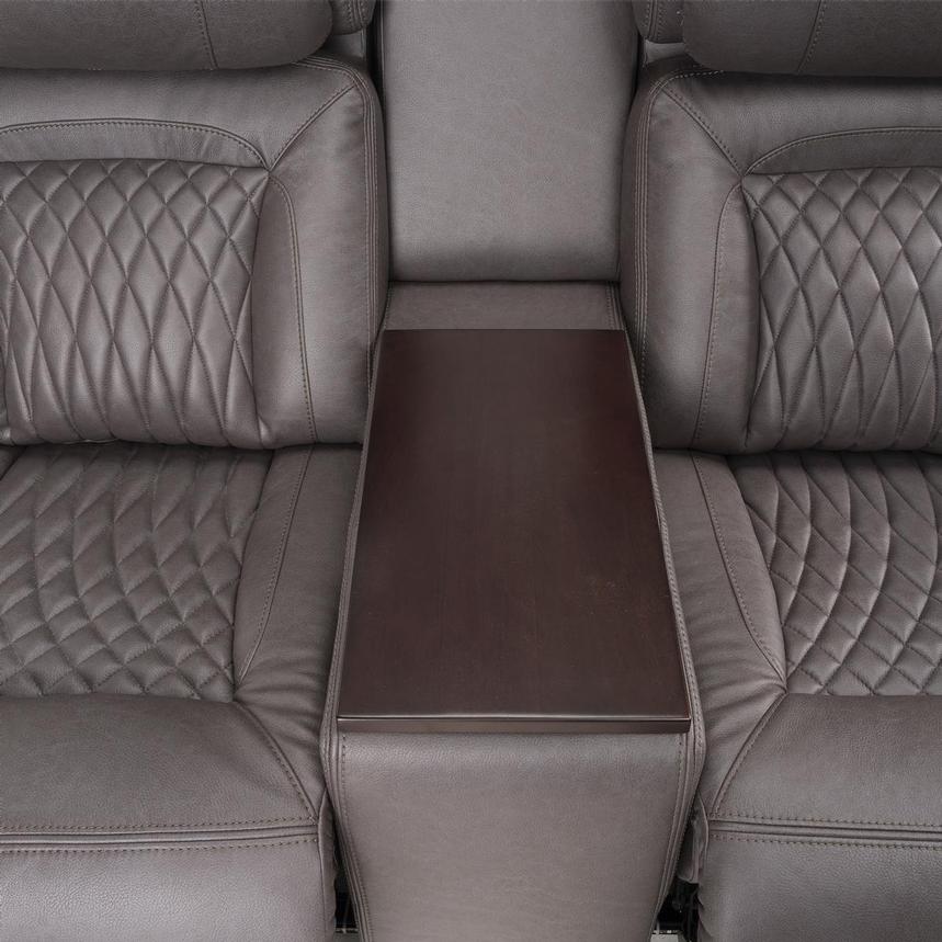 Neal Power Reclining Sofa w/Console  alternate image, 7 of 12 images.