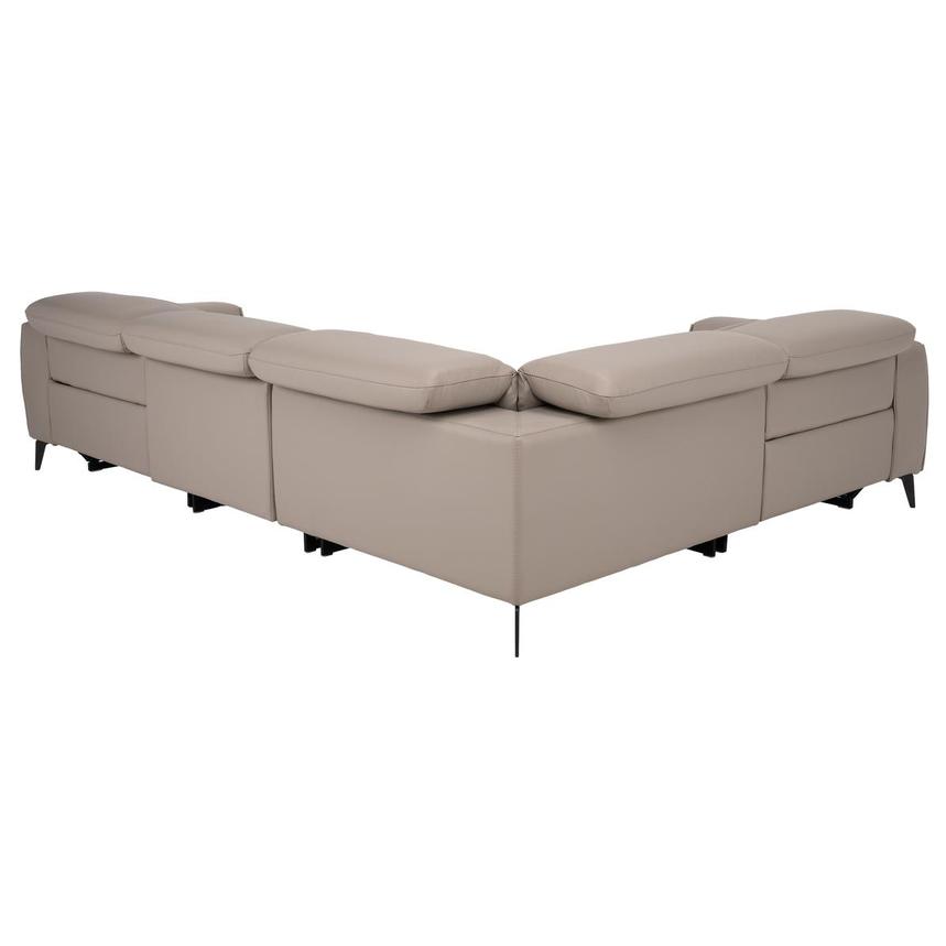 Luke Taupe Leather Power Reclining Sofa with 4PCS/2PWR  alternate image, 4 of 8 images.