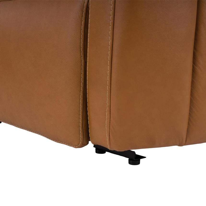 Kamet Tan Leather Power Reclining Sectional with 4PCS/2PWR  alternate image, 6 of 7 images.