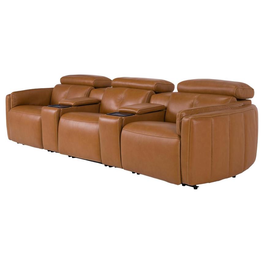 Kamet Home Theater Leather Seating with 5PCS/2PWR  alternate image, 3 of 7 images.