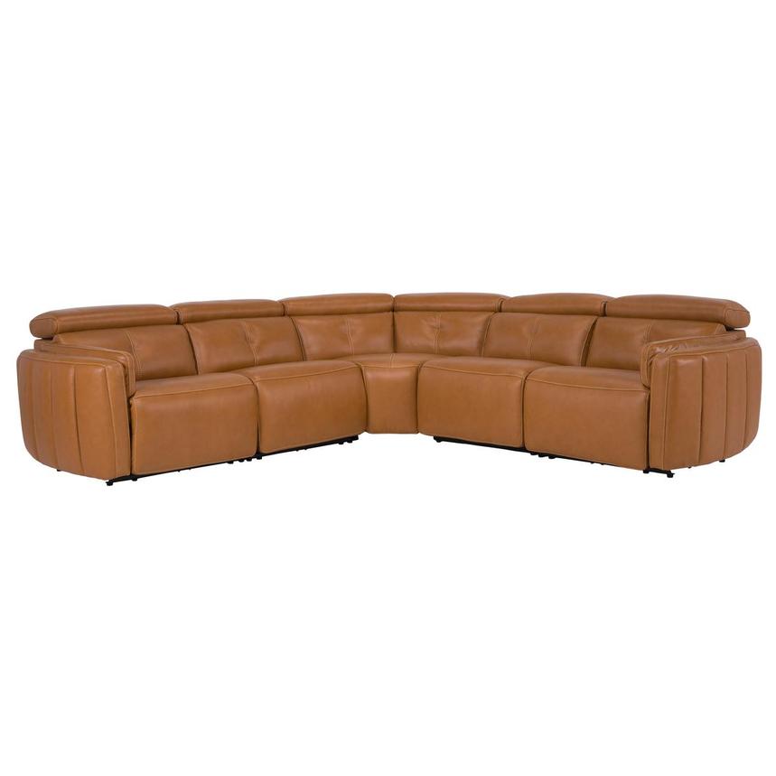 Kamet Leather Power Reclining Sectional with 5PCS/2PWR  main image, 1 of 7 images.