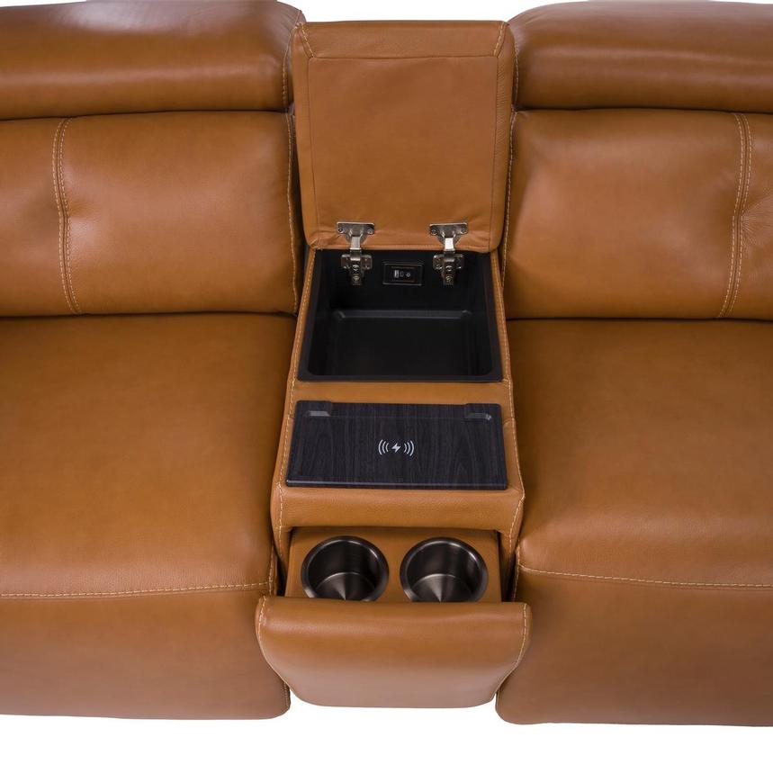 Kamet Tan Home Theater Leather Seating with 5PCS/2PWR alternate image, 4 of 7 images.