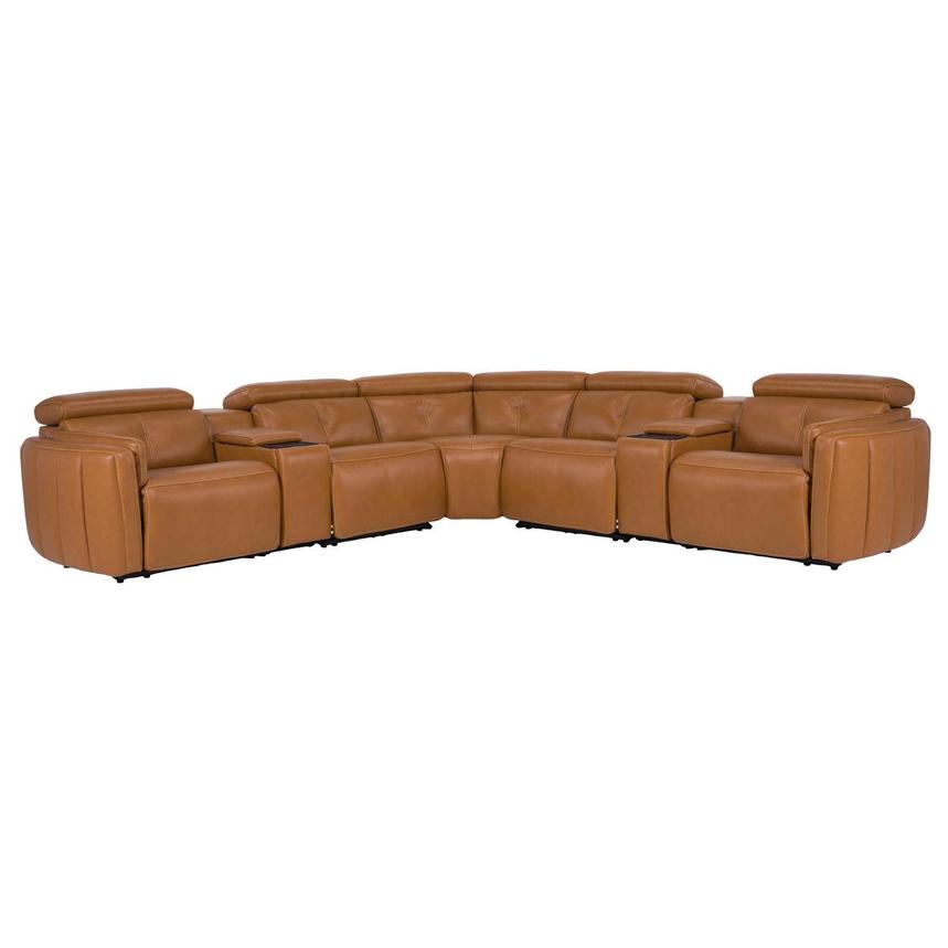 Kamet Leather Power Reclining Sectional with 7PCS/3PWR  main image, 1 of 8 images.