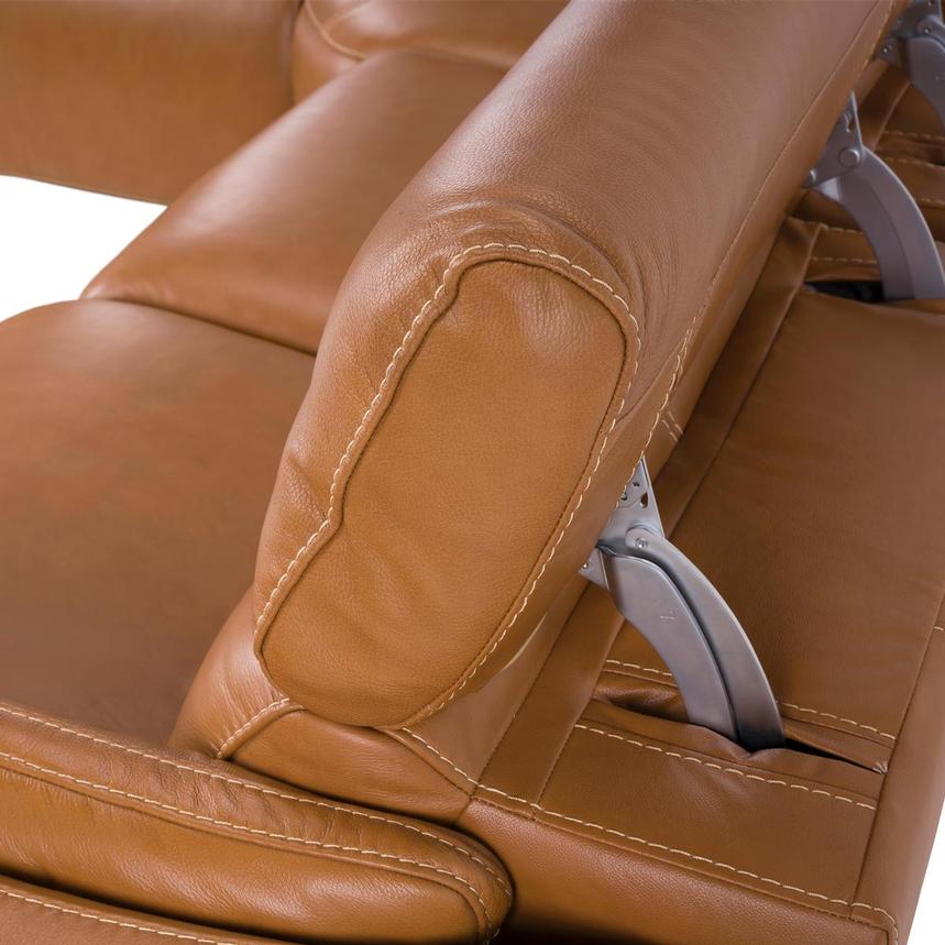 Kamet Tan Leather Power Reclining Sectional with 7PCS/3PWR  alternate image, 6 of 8 images.