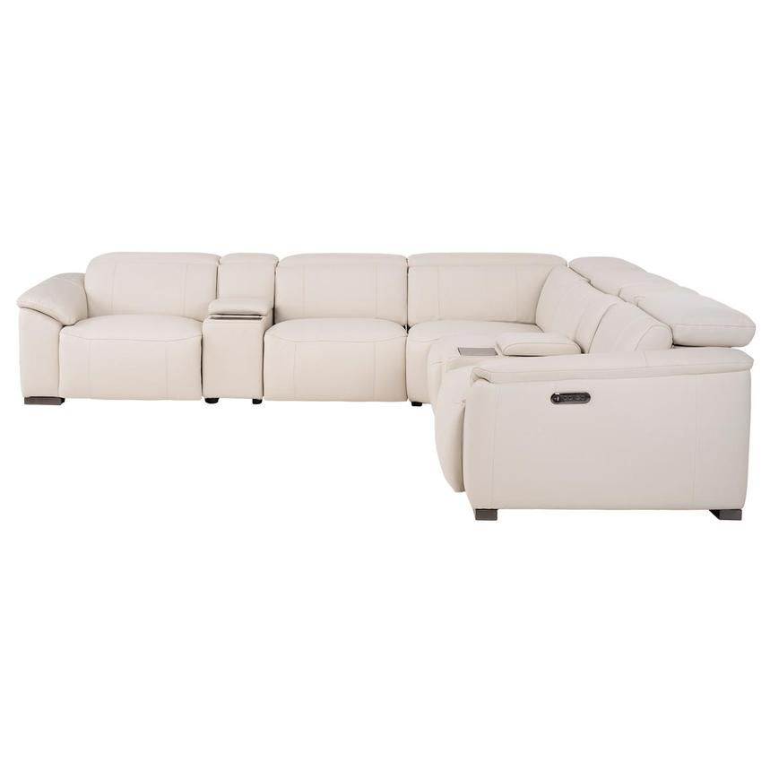 Luanne Leather Power Reclining Sectional with 7PCS/3PWR  alternate image, 4 of 10 images.