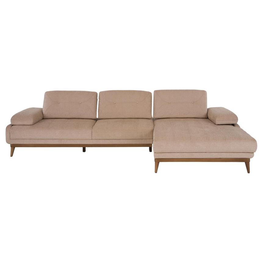 Pralin Beige Corner Sofa w/Right Chaise  alternate image, 2 of 11 images.