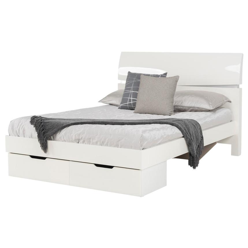 Brighton White 4-Piece Full Storage Bedroom Set alternate image, 2 of 5 images.