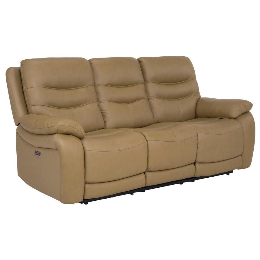 Asher Leather Power Reclining Sofa  alternate image, 2 of 9 images.