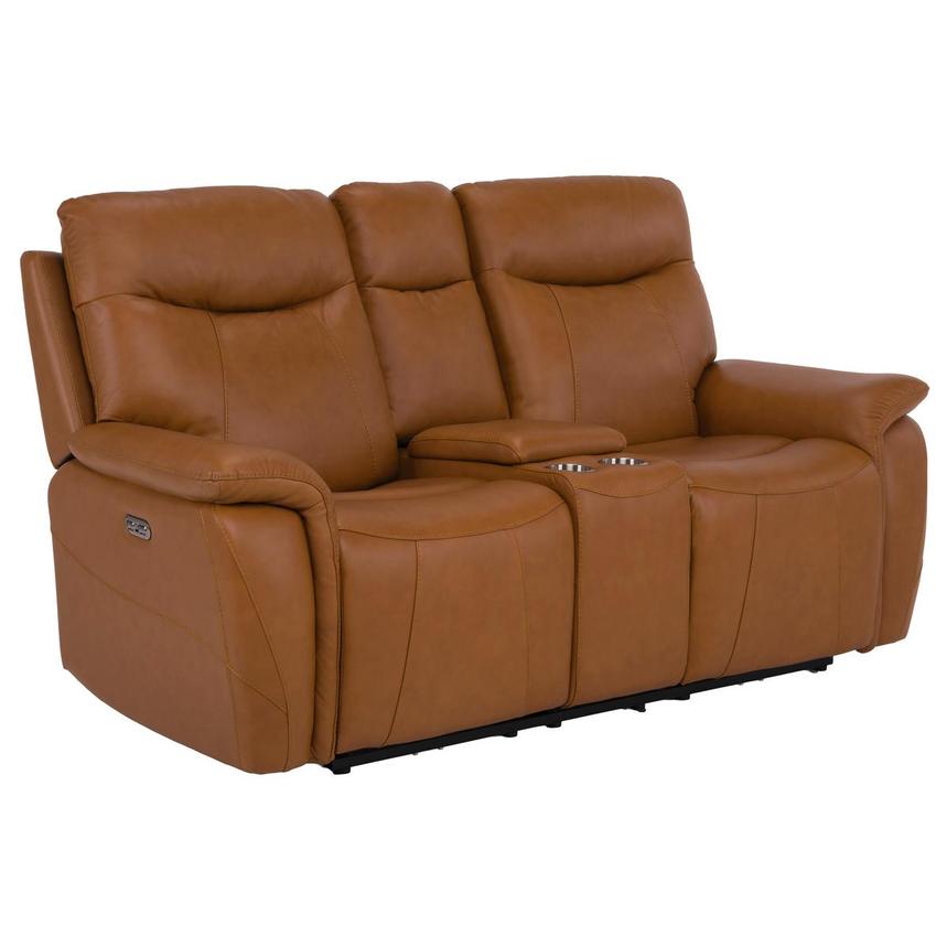Julian Leather Power Reclining Sofa w/Console  alternate image, 2 of 11 images.