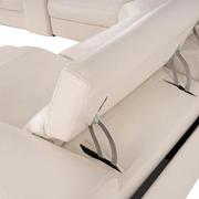 Trevor Leather Power Reclining Sofa w/Console  alternate image, 6 of 11 images.