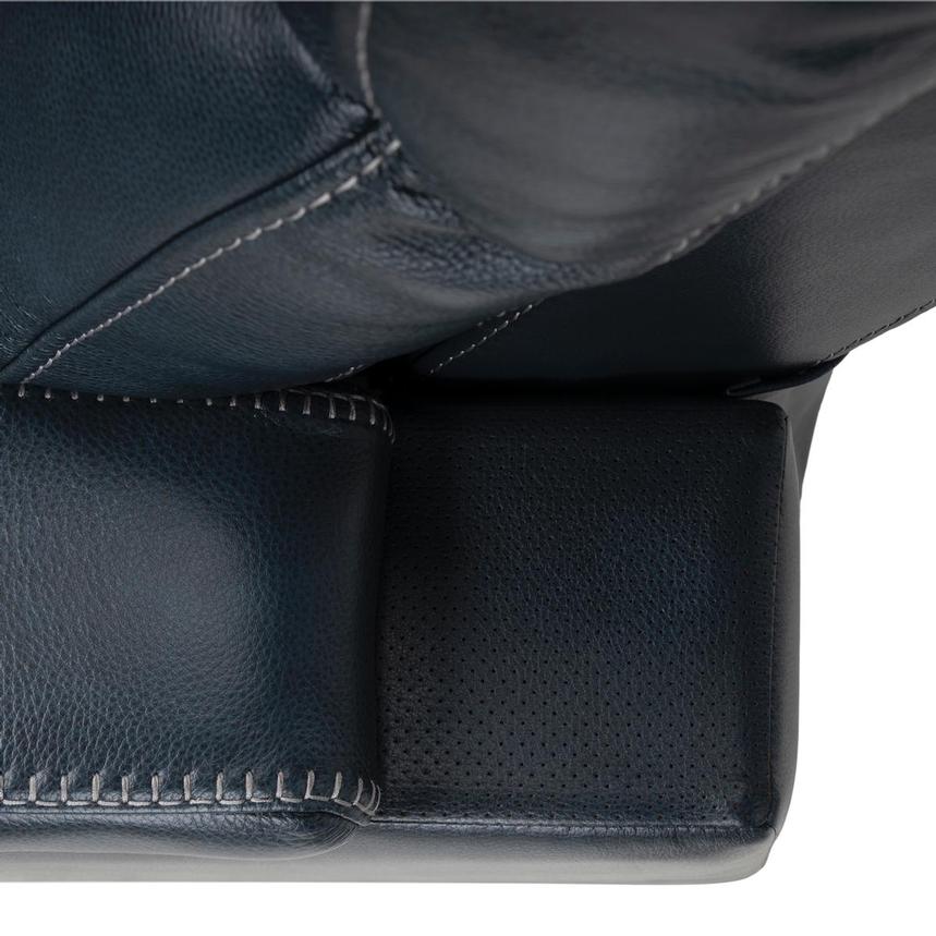 Neptune Blue Leather Power Reclining Sofa | El Dorado Furniture