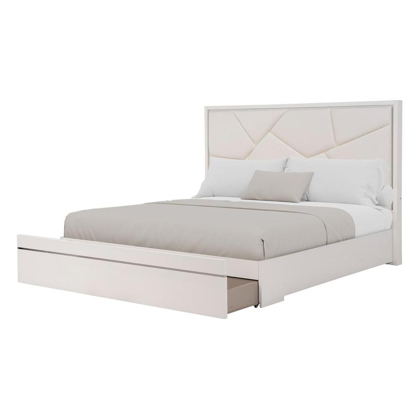 Tessa White King Storage Bed  alternate image, 4 of 8 images.