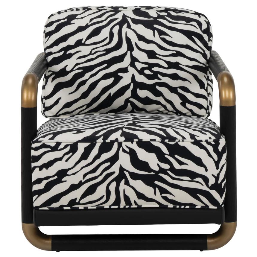 Zebra Accent Chair  alternate image, 2 of 8 images.