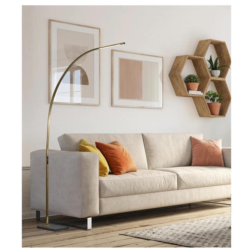 Alicia Gold Floor Lamp alternate image, 2 of 9 images.