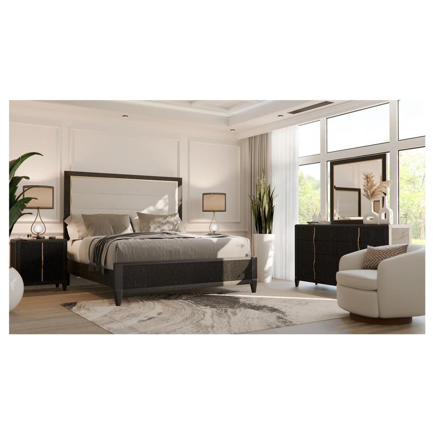 Detroit King Upholstered Panel Bed alternate image, 2 of 9 images.
