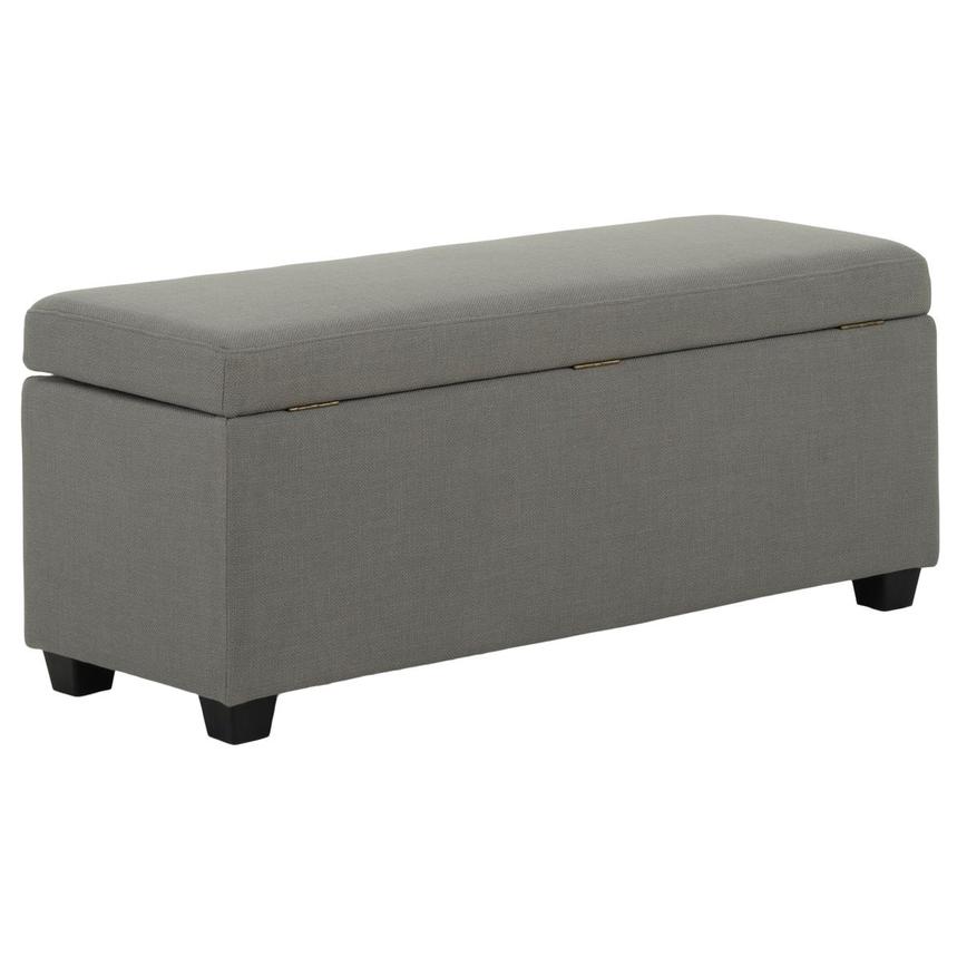 Gray Palace Storage Bench w/ 2 Ottomans  alternate image, 2 of 7 images.
