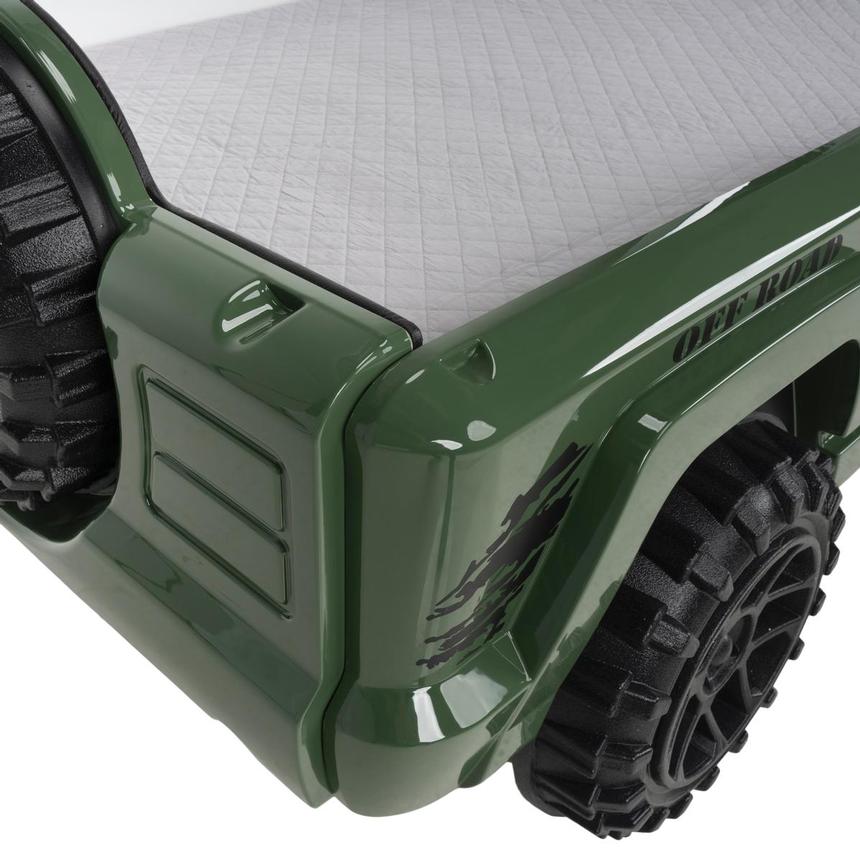 OFF-Road Green Twin Car Bed w/Mattress  alternate image, 7 of 10 images.