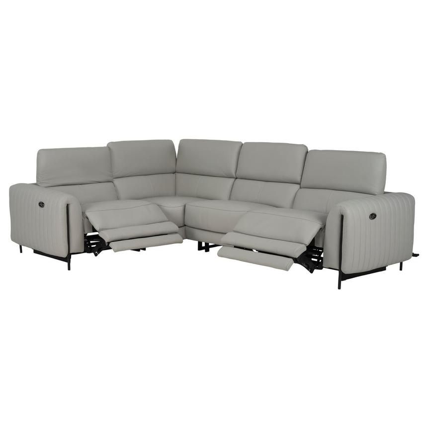 Marcelo Leather Power Reclining Sectional with 4PCS/2PWR  alternate image, 2 of 9 images.
